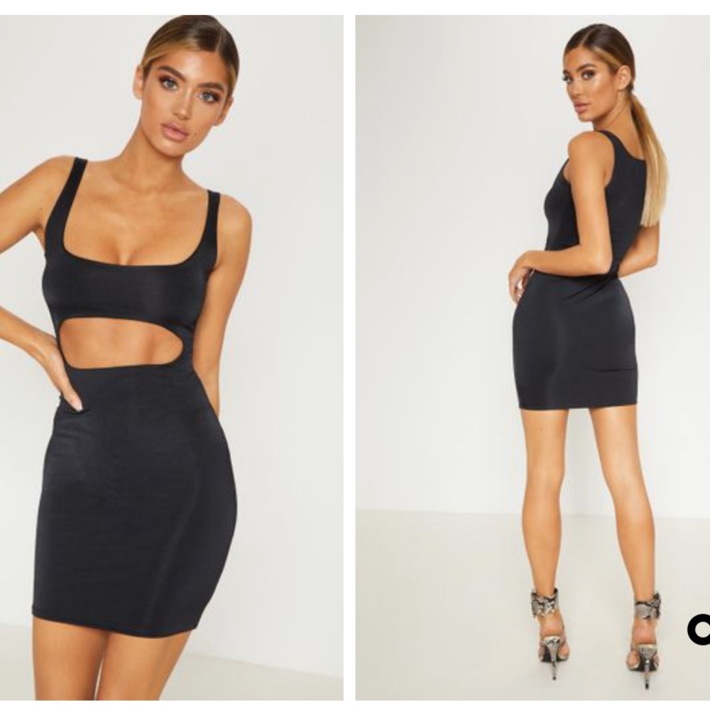 PLT Black Cutout Dress